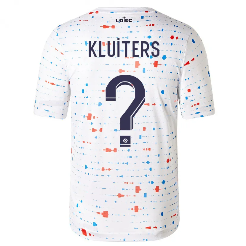 Danxen Mujer Camiseta Luuk Kluiters #0 Blanco 2ª Equipación 2023/24 La Camisa