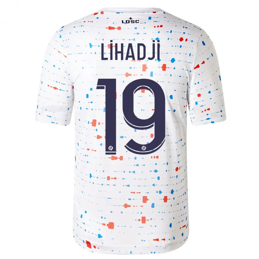 Danxen Mujer Camiseta Isaac Lihadji #19 Blanco 2ª Equipación 2023/24 La Camisa