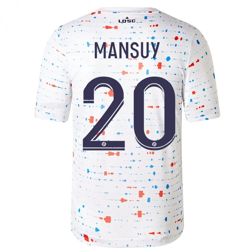 Danxen Mujer Camiseta Heloise Mansuy #20 Blanco 2ª Equipación 2023/24 La Camisa