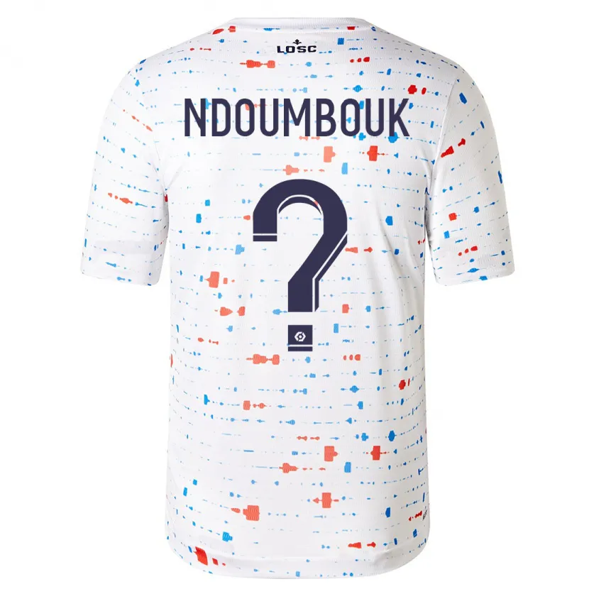 Danxen Mujer Camiseta Marlyse Ngo Ndoumbouk #0 Blanco 2ª Equipación 2023/24 La Camisa