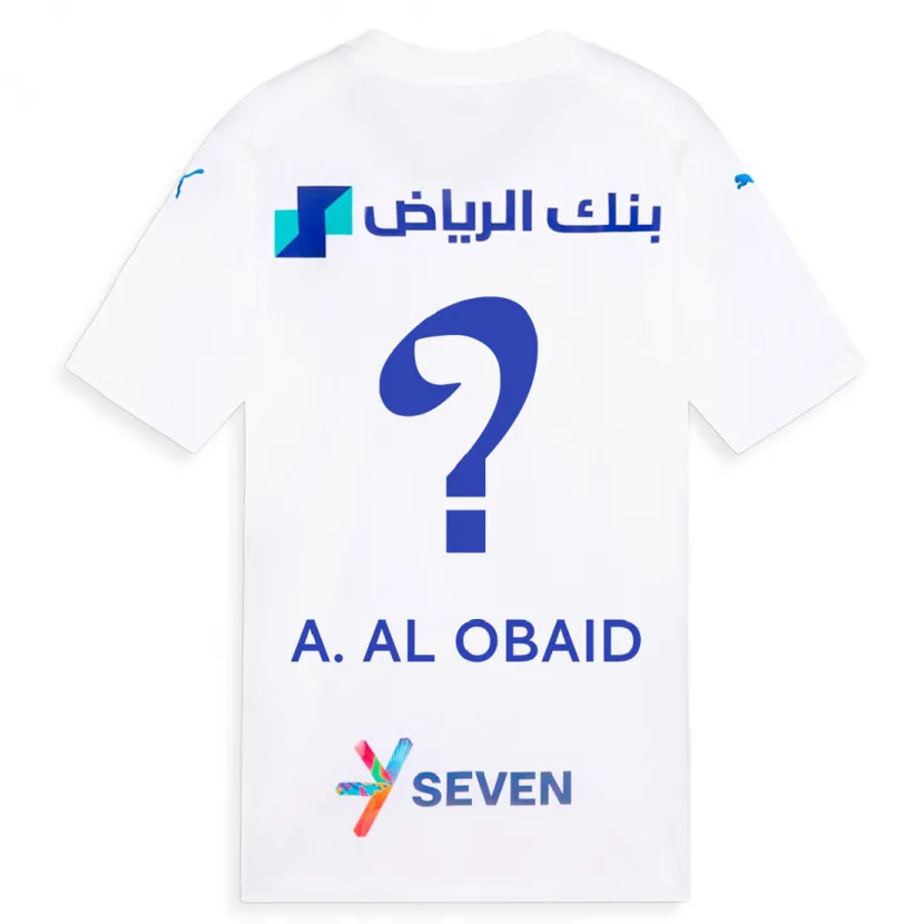 Danxen Mujer Camiseta Abdulrahman Al-Obaid #0 Blanco 2ª Equipación 2023/24 La Camisa