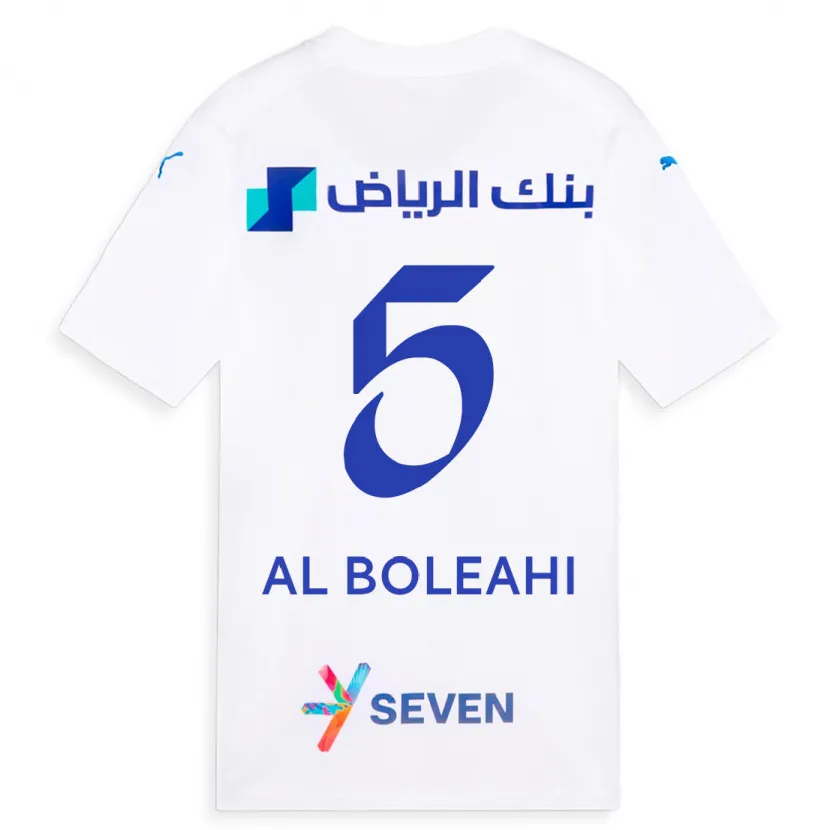 Danxen Mujer Camiseta Ali Al-Boleahi #5 Blanco 2ª Equipación 2023/24 La Camisa