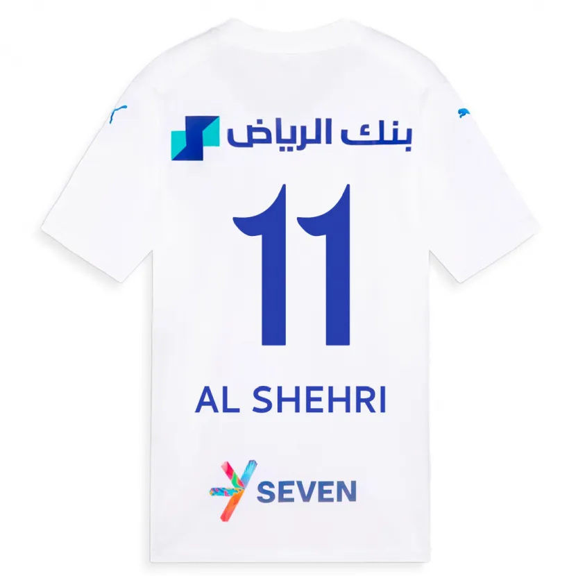 Danxen Mujer Camiseta Saleh Al-Shehri #11 Blanco 2ª Equipación 2023/24 La Camisa