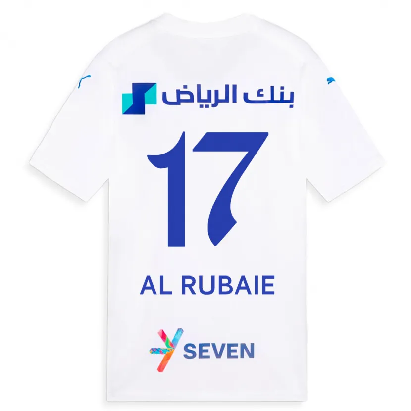 Danxen Mujer Camiseta Mohammed Al-Rubaie #17 Blanco 2ª Equipación 2023/24 La Camisa