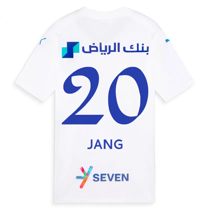 Danxen Mujer Camiseta Hyun-Soo Jang #20 Blanco 2ª Equipación 2023/24 La Camisa