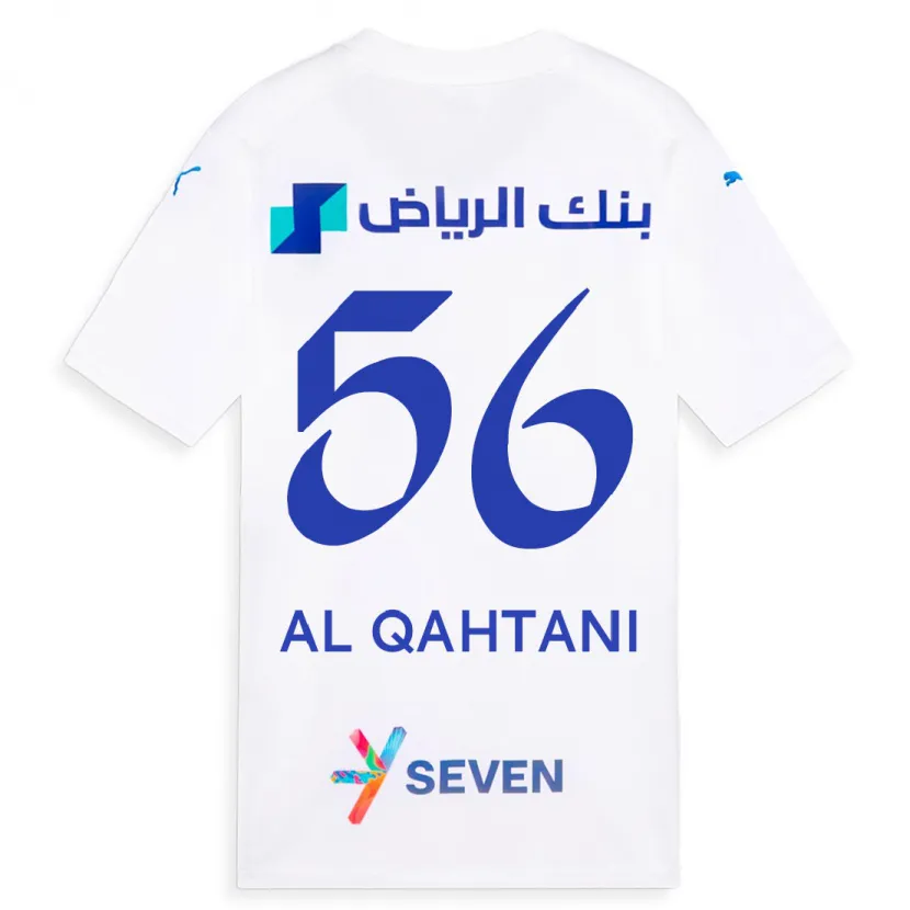 Danxen Mujer Camiseta Mohammed Al-Qahtani #56 Blanco 2ª Equipación 2023/24 La Camisa