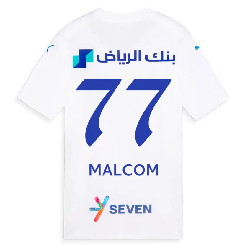 Danxen Mujer Camiseta Malcom #77 Blanco 2ª Equipación 2023/24 La Camisa