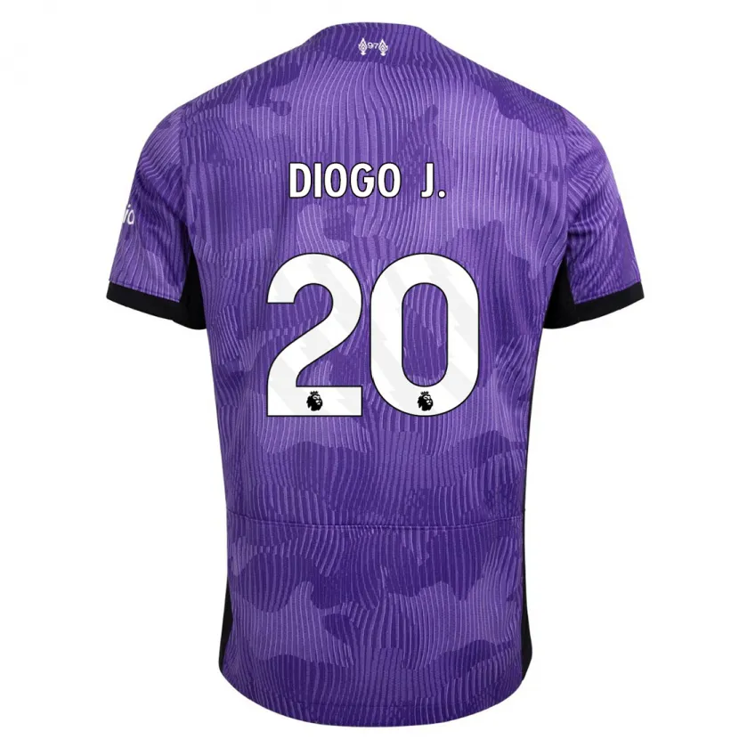 Danxen Mujer Camiseta Diogo Jota #20 Púrpura Equipación Tercera 2023/24 La Camisa