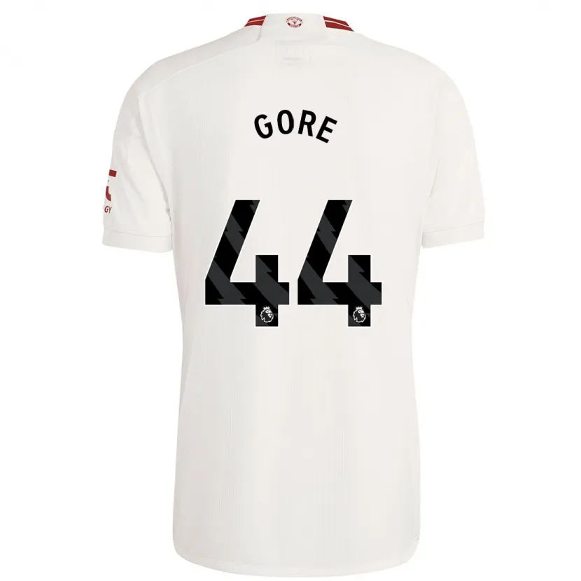 Danxen Mujer Camiseta Daniel Gore #44 Blanco Equipación Tercera 2023/24 La Camisa