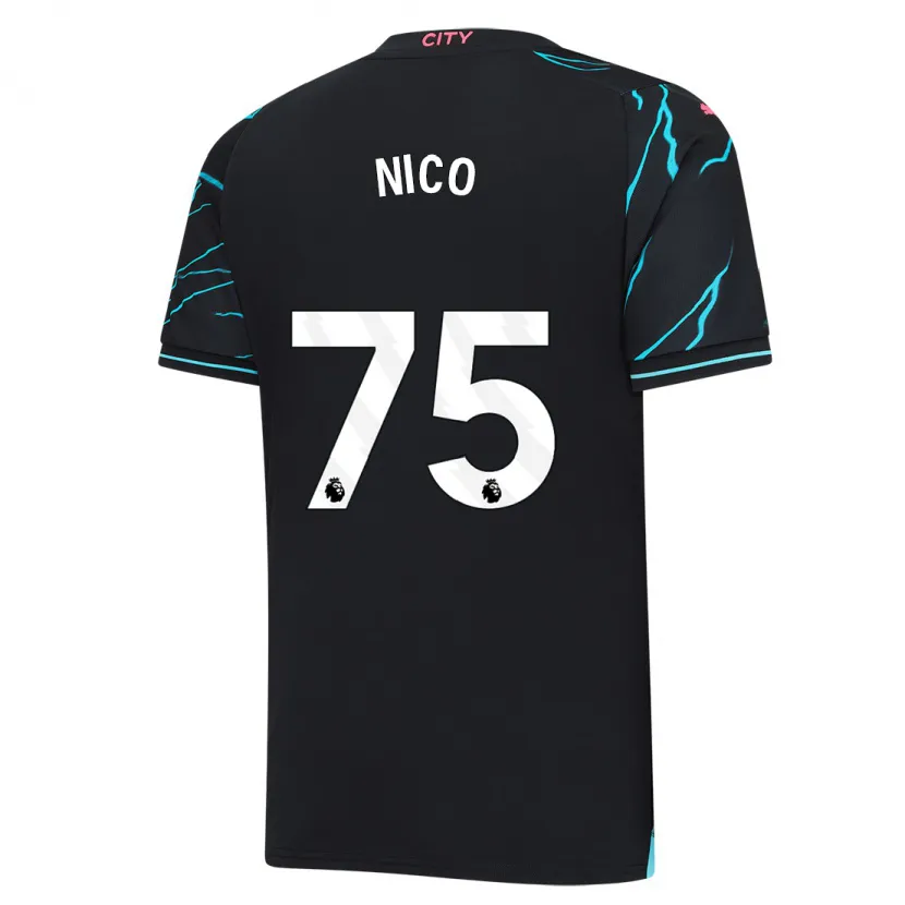 Danxen Mujer Camiseta Nico O'reilly #75 Azul Oscuro Equipación Tercera 2023/24 La Camisa