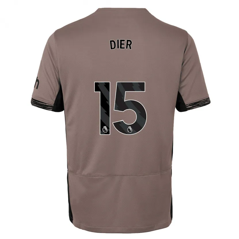 Danxen Mujer Camiseta Eric Dier #15 Beige Obscuro Equipación Tercera 2023/24 La Camisa