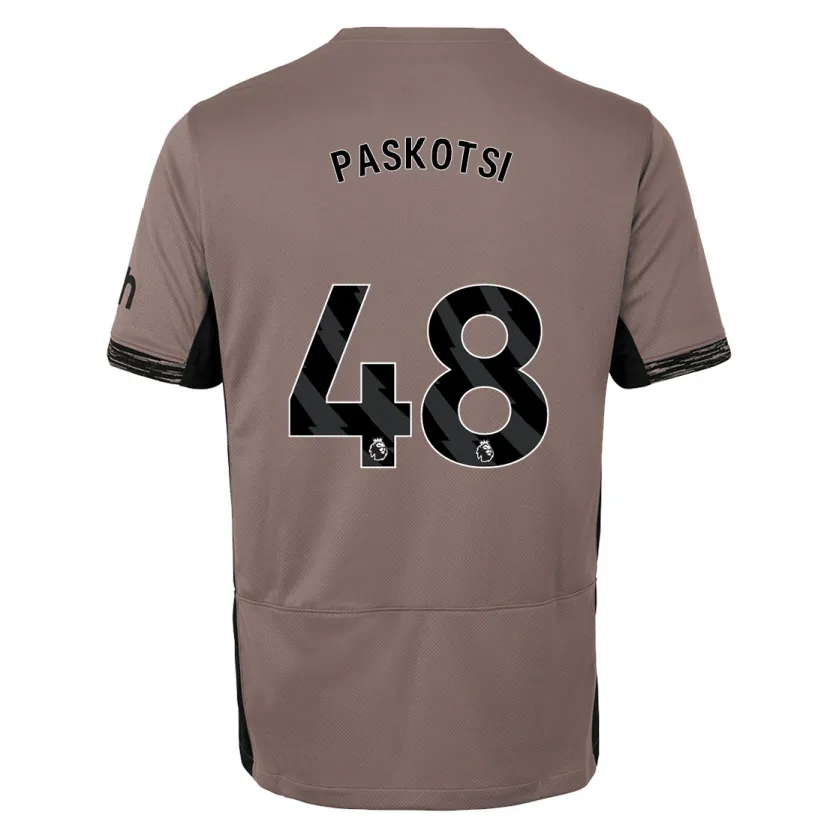 Danxen Mujer Camiseta Maksim Paskotsi #48 Beige Obscuro Equipación Tercera 2023/24 La Camisa