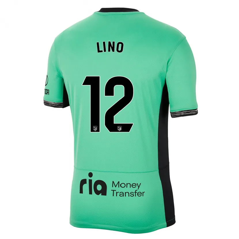 Danxen Mujer Camiseta Samuel Lino #12 Primavera Verde Equipación Tercera 2023/24 La Camisa