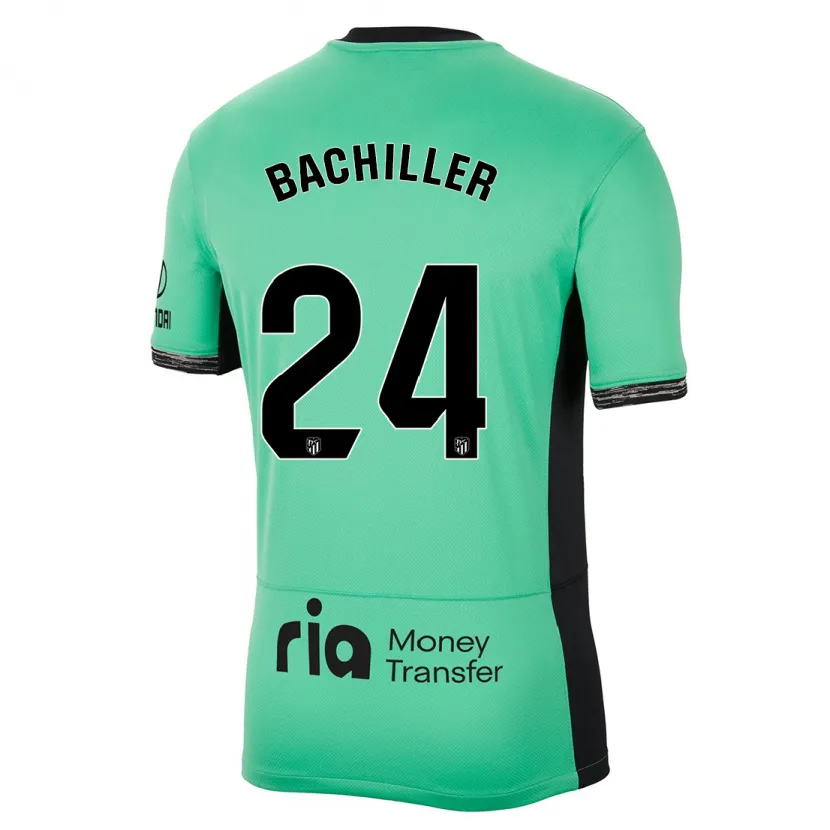 Danxen Mujer Camiseta Iker Bachiller #24 Primavera Verde Equipación Tercera 2023/24 La Camisa