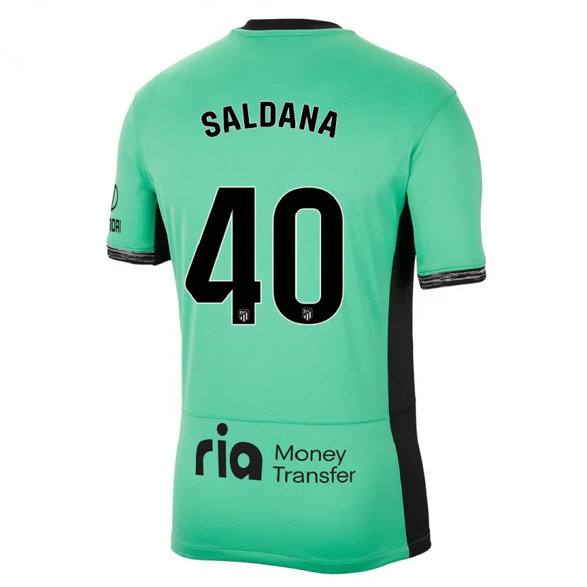 Danxen Mujer Camiseta Jose Saldana #40 Primavera Verde Equipación Tercera 2023/24 La Camisa