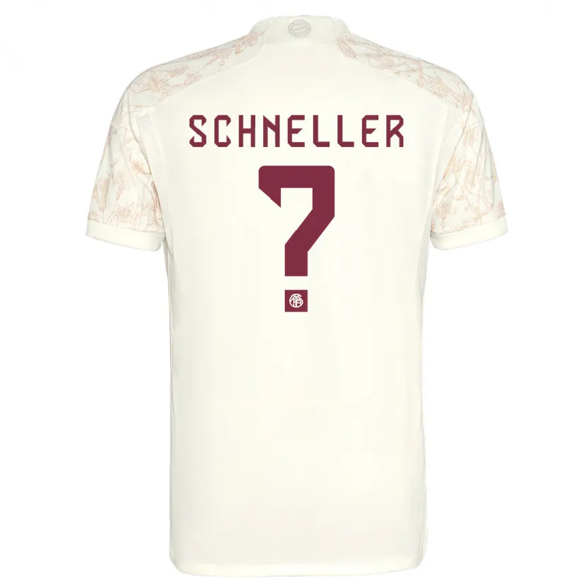 Danxen Mujer Camiseta Lukas Schneller #0 Blanquecino Equipación Tercera 2023/24 La Camisa