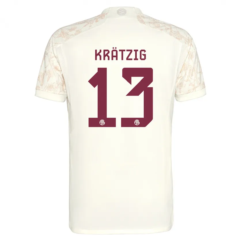 Danxen Mujer Camiseta Frans Krätzig #13 Blanquecino Equipación Tercera 2023/24 La Camisa