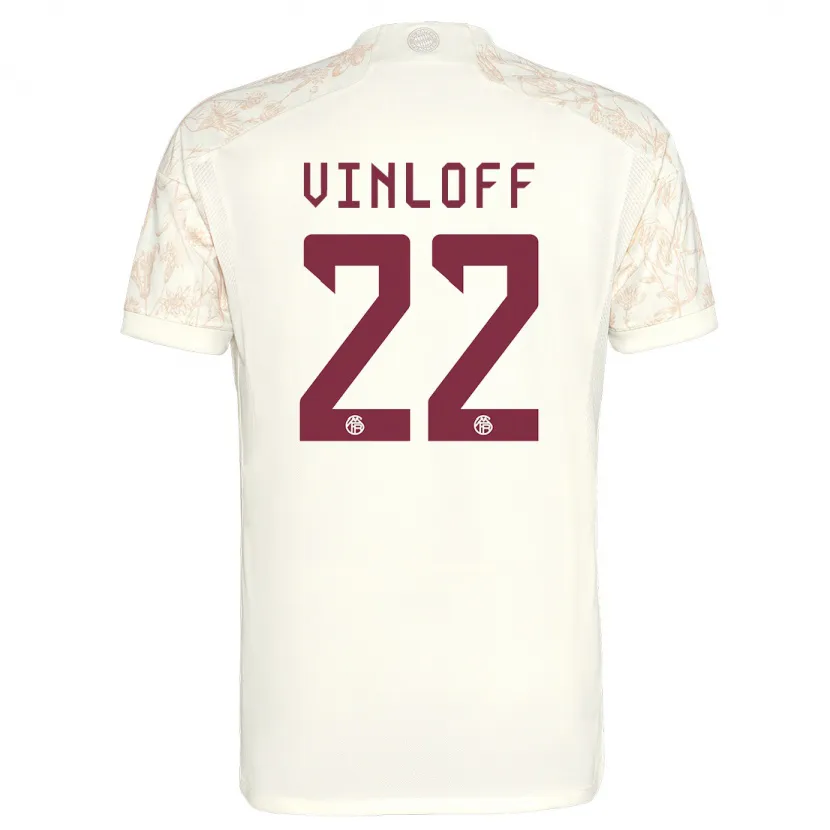 Danxen Mujer Camiseta Matteo Vinloff #22 Blanquecino Equipación Tercera 2023/24 La Camisa