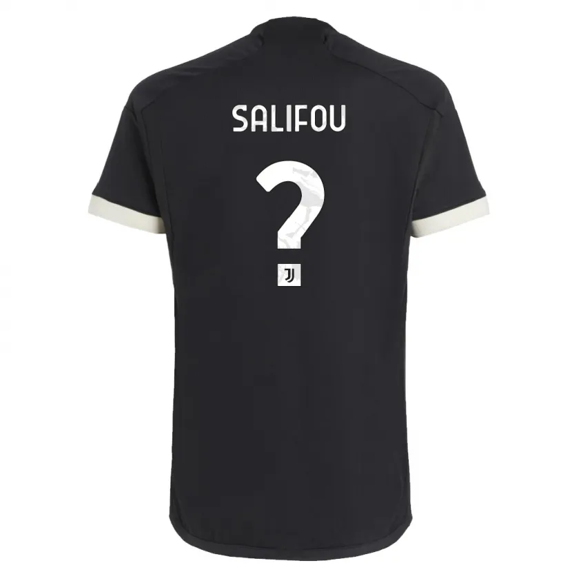 Danxen Mujer Camiseta Dikeni Salifou #0 Negro Equipación Tercera 2023/24 La Camisa