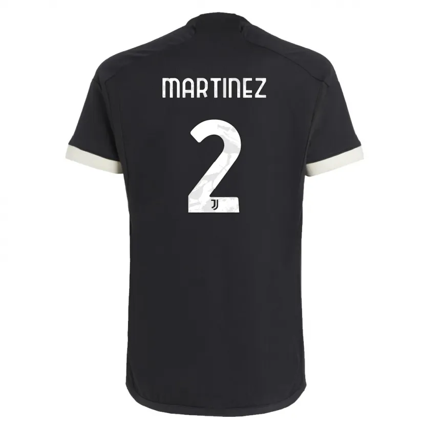 Danxen Mujer Camiseta Bruno Martinez #2 Negro Equipación Tercera 2023/24 La Camisa