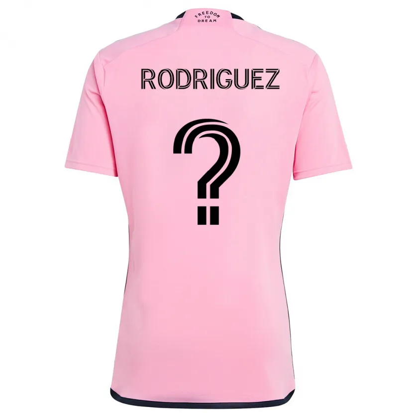 Danxen Niño Camiseta Emerson Rodríguez #0 Rosa 1ª Equipación 2024/25 La Camisa