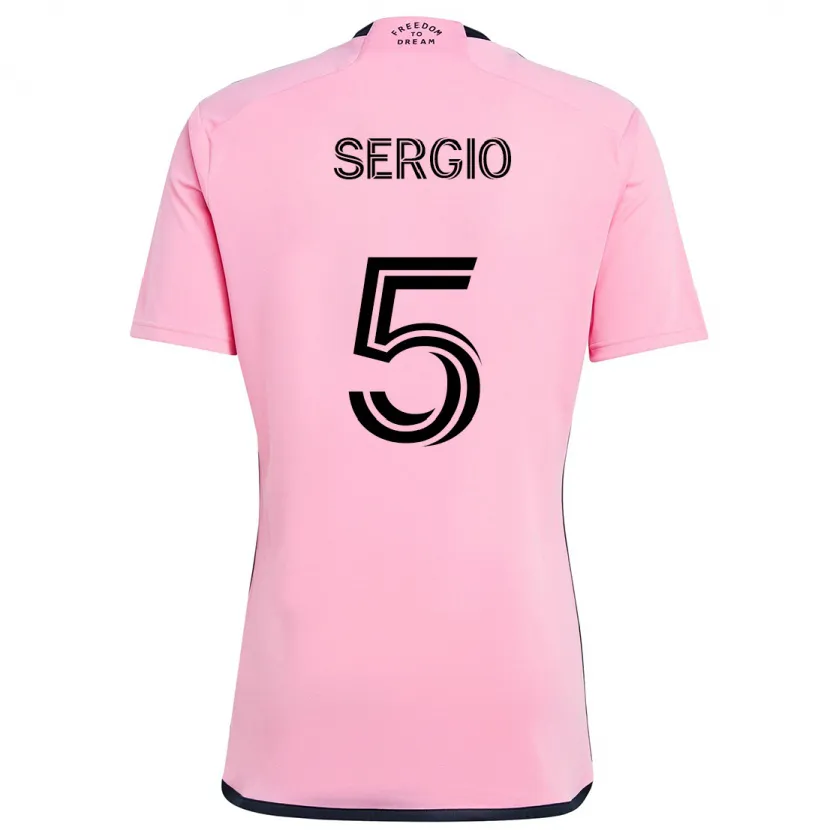 Danxen Niño Camiseta Sergio Busquets #5 Rosa 1ª Equipación 2024/25 La Camisa