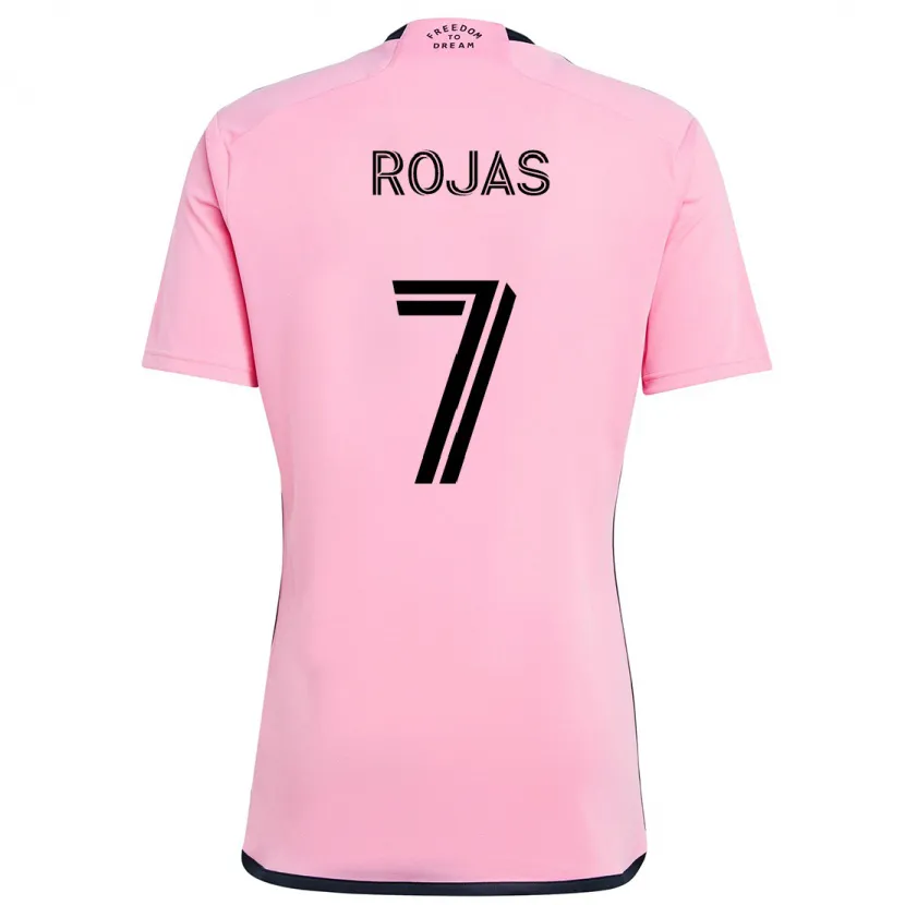 Danxen Niño Camiseta Matías Rojas #7 Rosa 1ª Equipación 2024/25 La Camisa