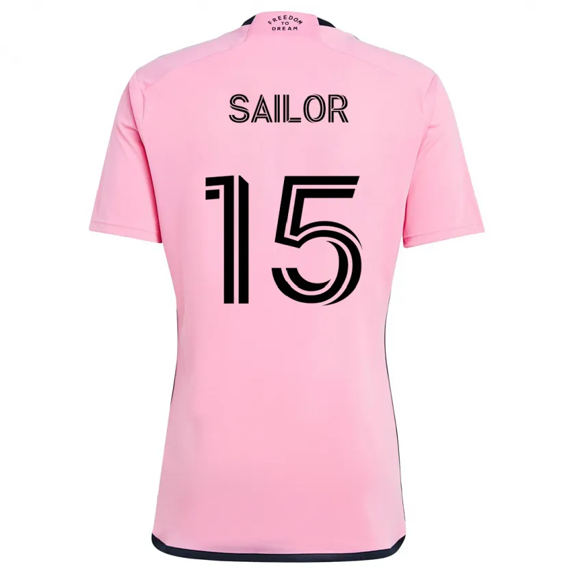 Danxen Niño Camiseta Ryan Sailor #15 Rosa 1ª Equipación 2024/25 La Camisa