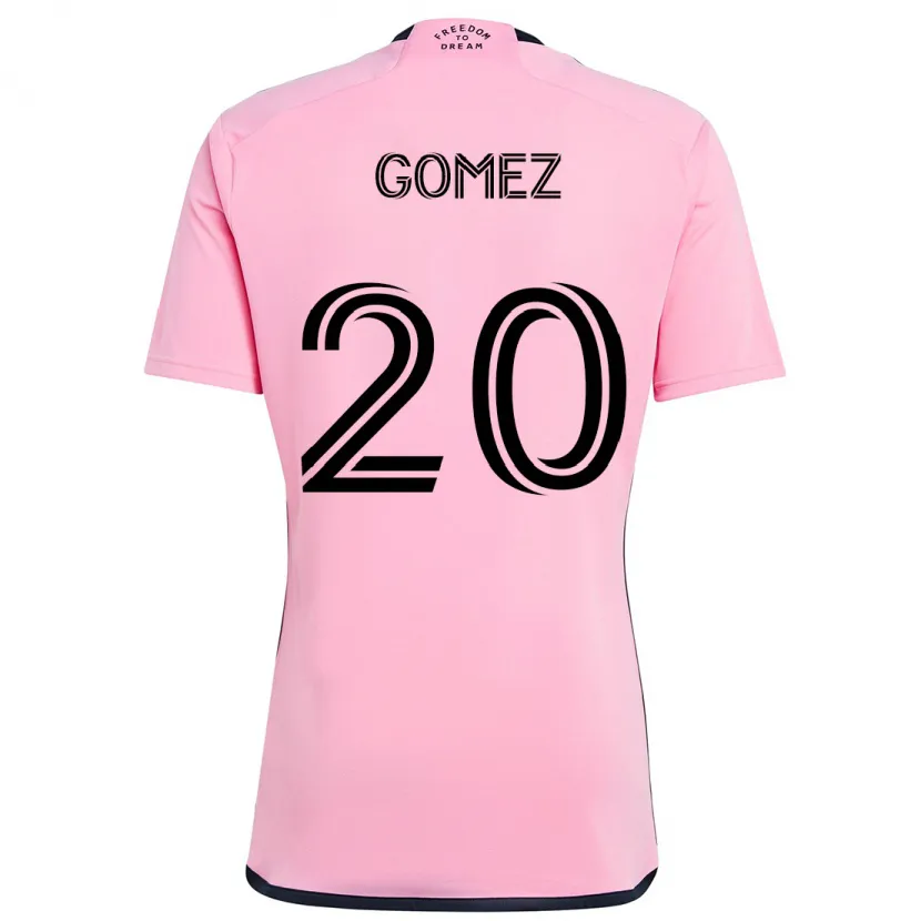 Danxen Niño Camiseta Diego Gómez #20 Rosa 1ª Equipación 2024/25 La Camisa