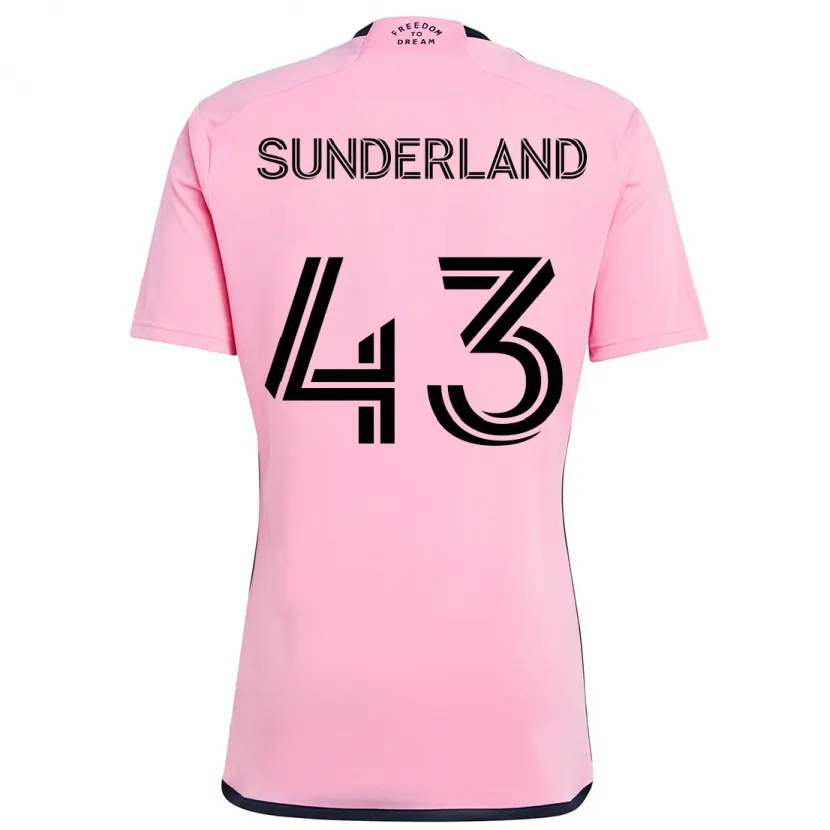 Danxen Niño Camiseta Lawson Sunderland #43 Rosa 1ª Equipación 2024/25 La Camisa