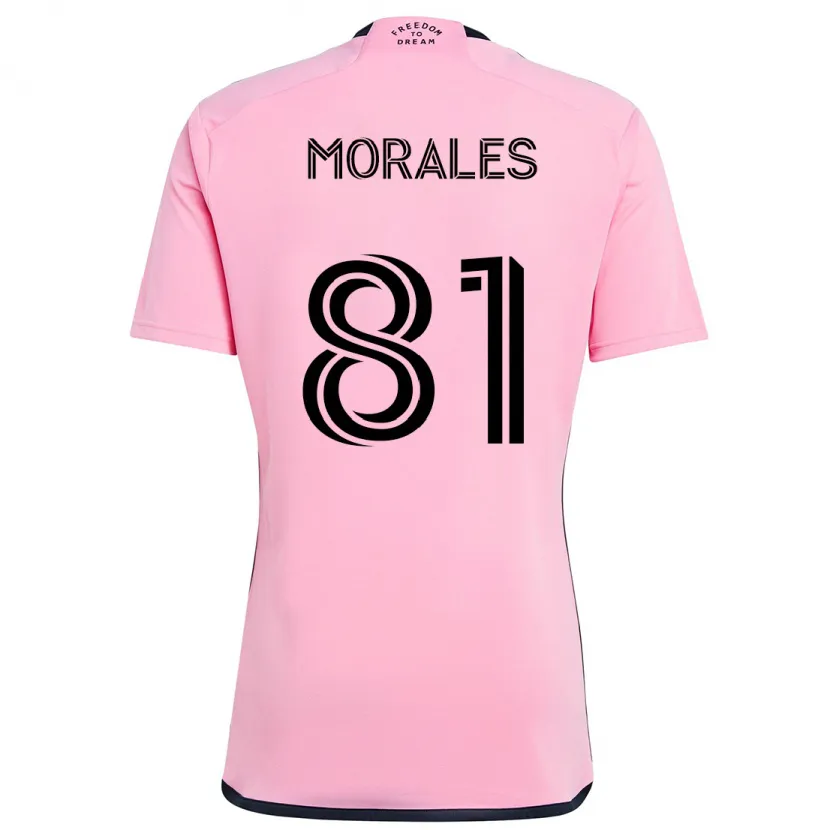 Danxen Niño Camiseta Santiago Morales #81 Rosa 1ª Equipación 2024/25 La Camisa