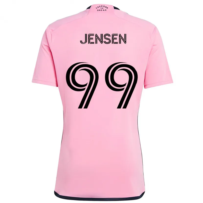 Danxen Niño Camiseta Cole Jensen #99 Rosa 1ª Equipación 2024/25 La Camisa