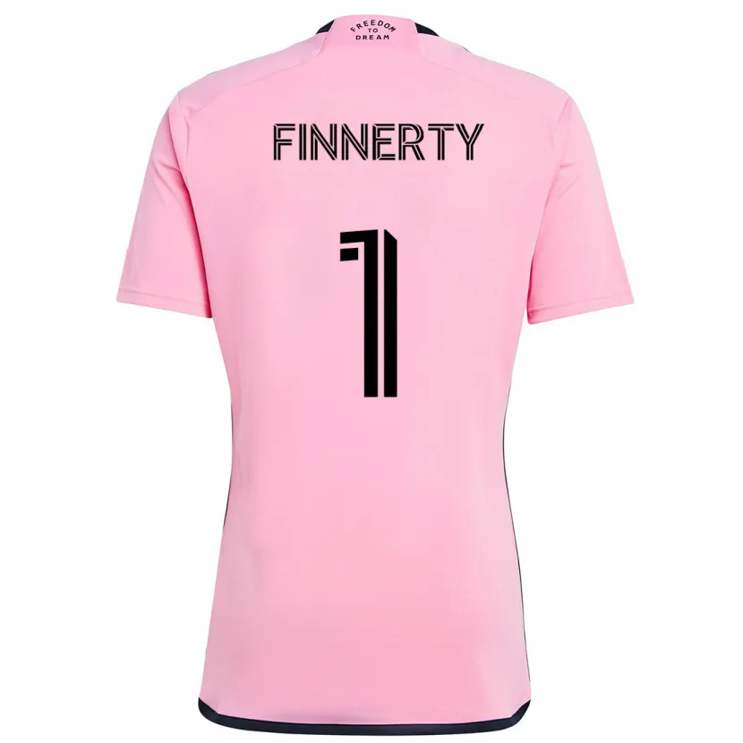 Danxen Niño Camiseta Owen Finnerty #1 Rosa 1ª Equipación 2024/25 La Camisa