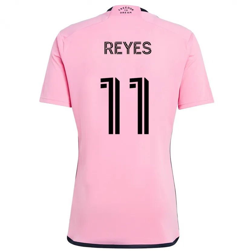 Danxen Niño Camiseta Dairon Reyes #11 Rosa 1ª Equipación 2024/25 La Camisa