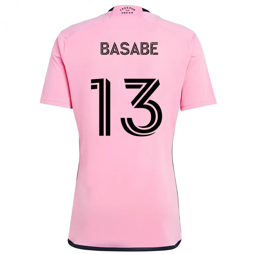 Danxen Niño Camiseta Samuel Basabe #13 Rosa 1ª Equipación 2024/25 La Camisa