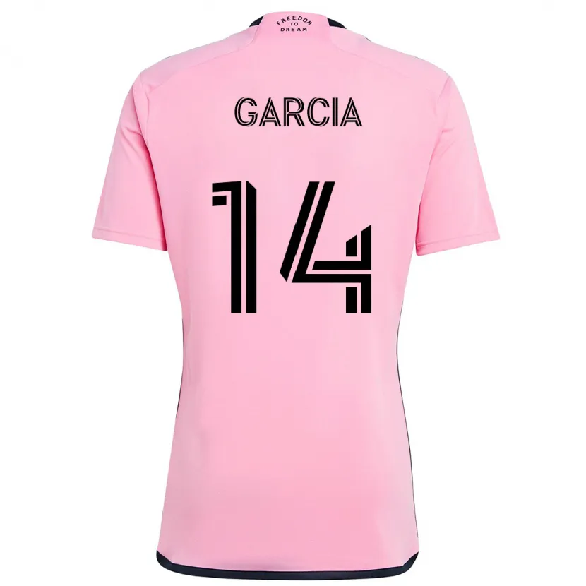 Danxen Niño Camiseta Santiago Garcia #14 Rosa 1ª Equipación 2024/25 La Camisa