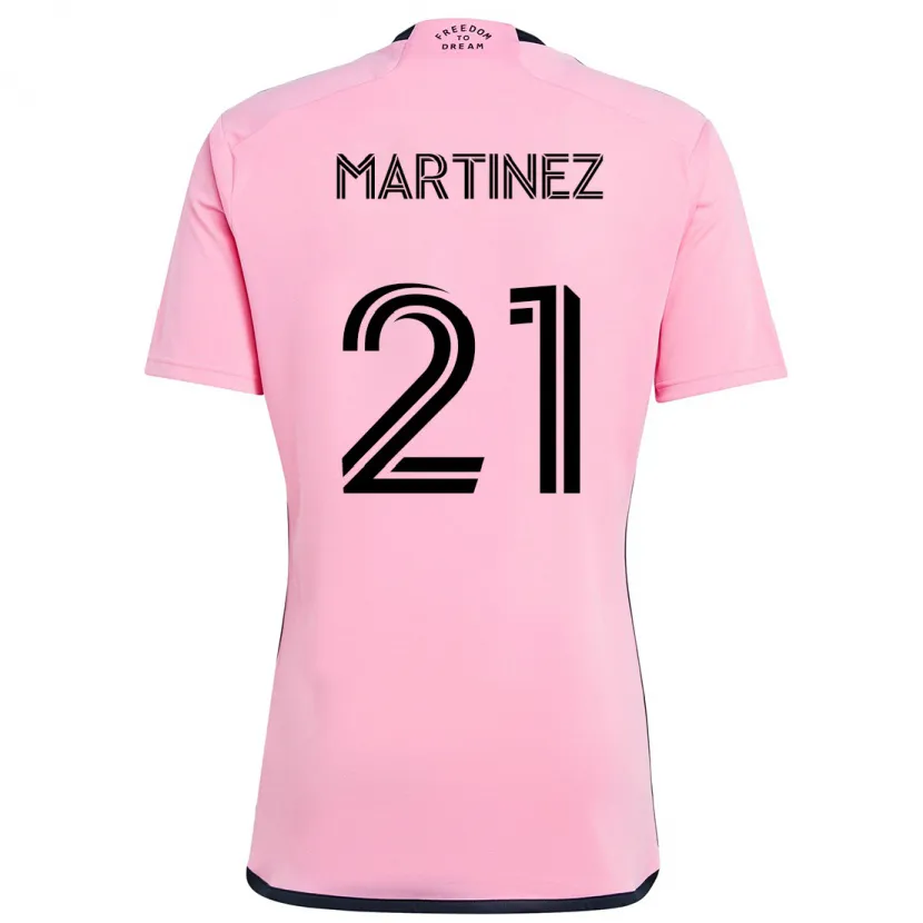 Danxen Niño Camiseta Derrek Martinez #21 Rosa 1ª Equipación 2024/25 La Camisa