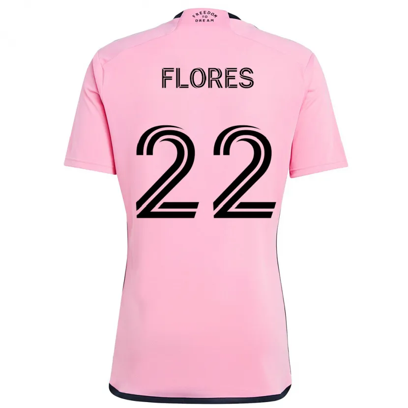 Danxen Niño Camiseta Alejandro Flores #22 Rosa 1ª Equipación 2024/25 La Camisa