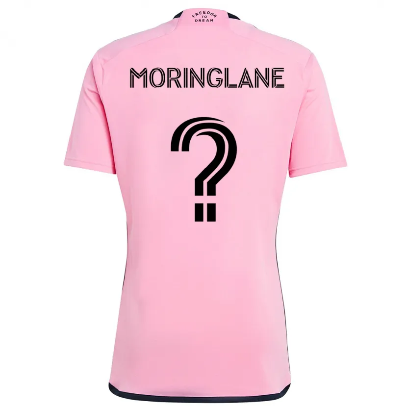 Danxen Niño Camiseta Luis Moringlane #0 Rosa 1ª Equipación 2024/25 La Camisa