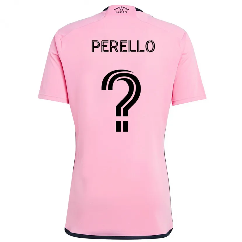 Danxen Niño Camiseta Sergio Perello #0 Rosa 1ª Equipación 2024/25 La Camisa