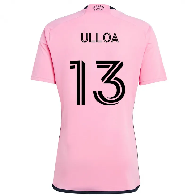 Danxen Niño Camiseta Víctor Ulloa #13 Rosa 1ª Equipación 2024/25 La Camisa