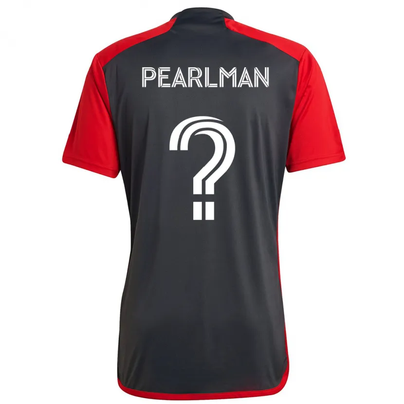 Danxen Niño Camiseta Adam Pearlman #0 Rojo Grayn 1ª Equipación 2024/25 La Camisa