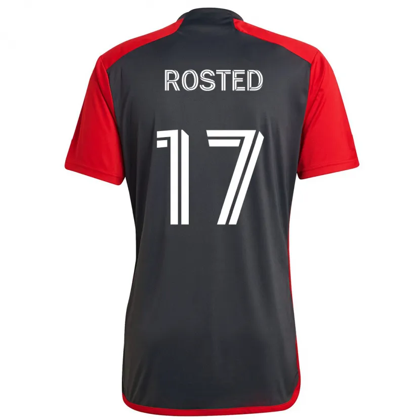 Danxen Niño Camiseta Sigurd Rosted #17 Rojo Grayn 1ª Equipación 2024/25 La Camisa