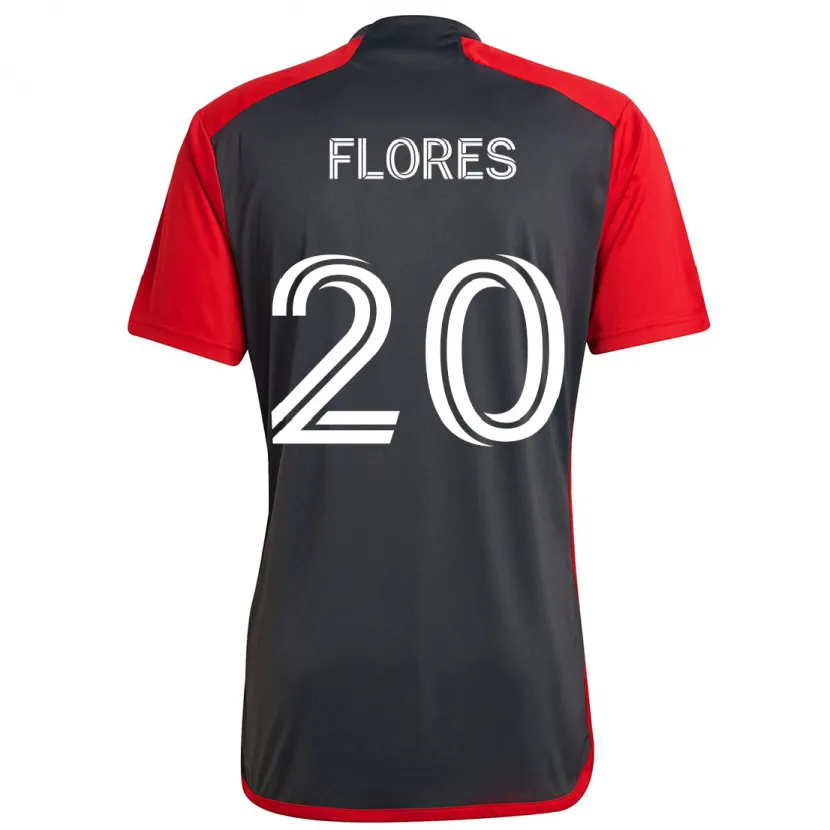 Danxen Niño Camiseta Deybi Flores #20 Rojo Grayn 1ª Equipación 2024/25 La Camisa