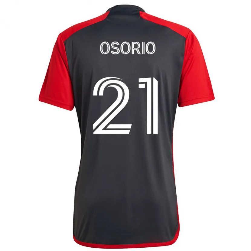 Danxen Niño Camiseta Jonathan Osorio #21 Rojo Grayn 1ª Equipación 2024/25 La Camisa