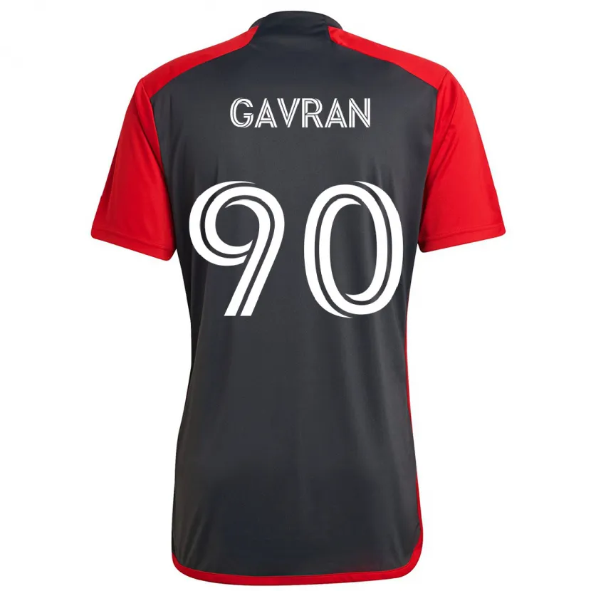 Danxen Niño Camiseta Luka Gavran #90 Rojo Grayn 1ª Equipación 2024/25 La Camisa