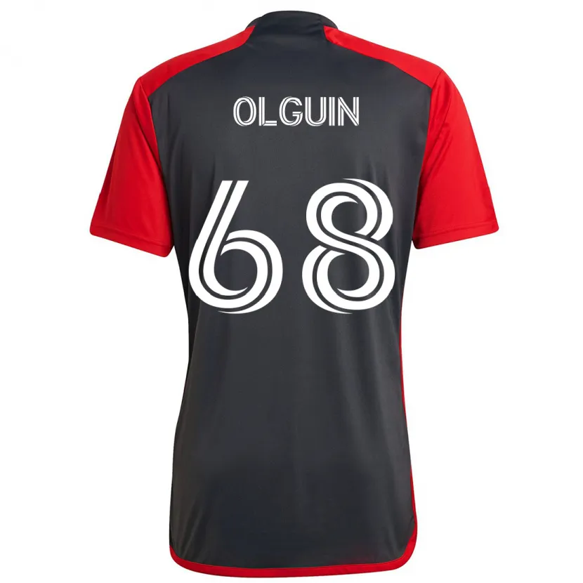 Danxen Niño Camiseta Lucas Olguin #68 Rojo Grayn 1ª Equipación 2024/25 La Camisa