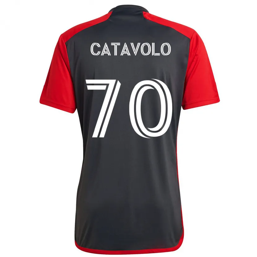 Danxen Niño Camiseta Matthew Catavolo #70 Rojo Grayn 1ª Equipación 2024/25 La Camisa