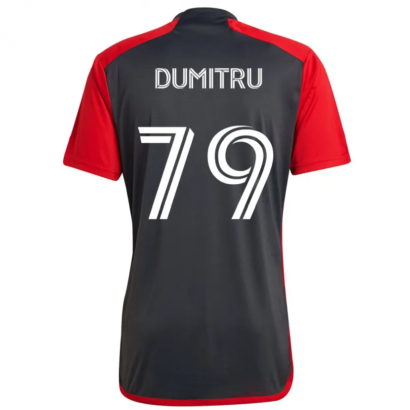 Danxen Niño Camiseta Andrei Dumitru #79 Rojo Grayn 1ª Equipación 2024/25 La Camisa