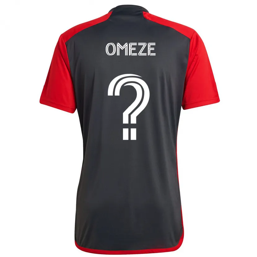 Danxen Niño Camiseta Chimere Omeze #0 Rojo Grayn 1ª Equipación 2024/25 La Camisa